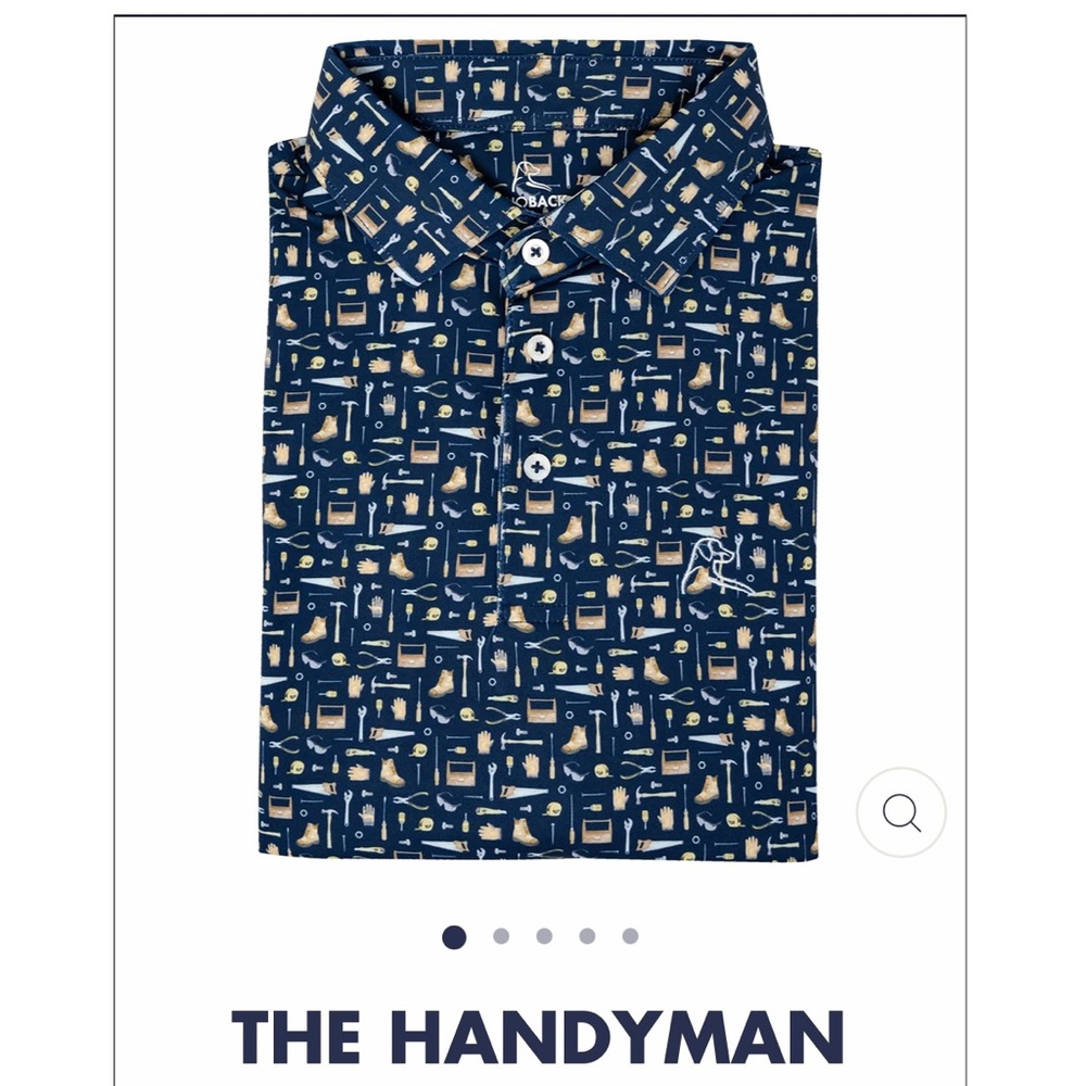 Rhoback - The Handyman Polo Shirt Sz. L (Like New - NEVER WORN)